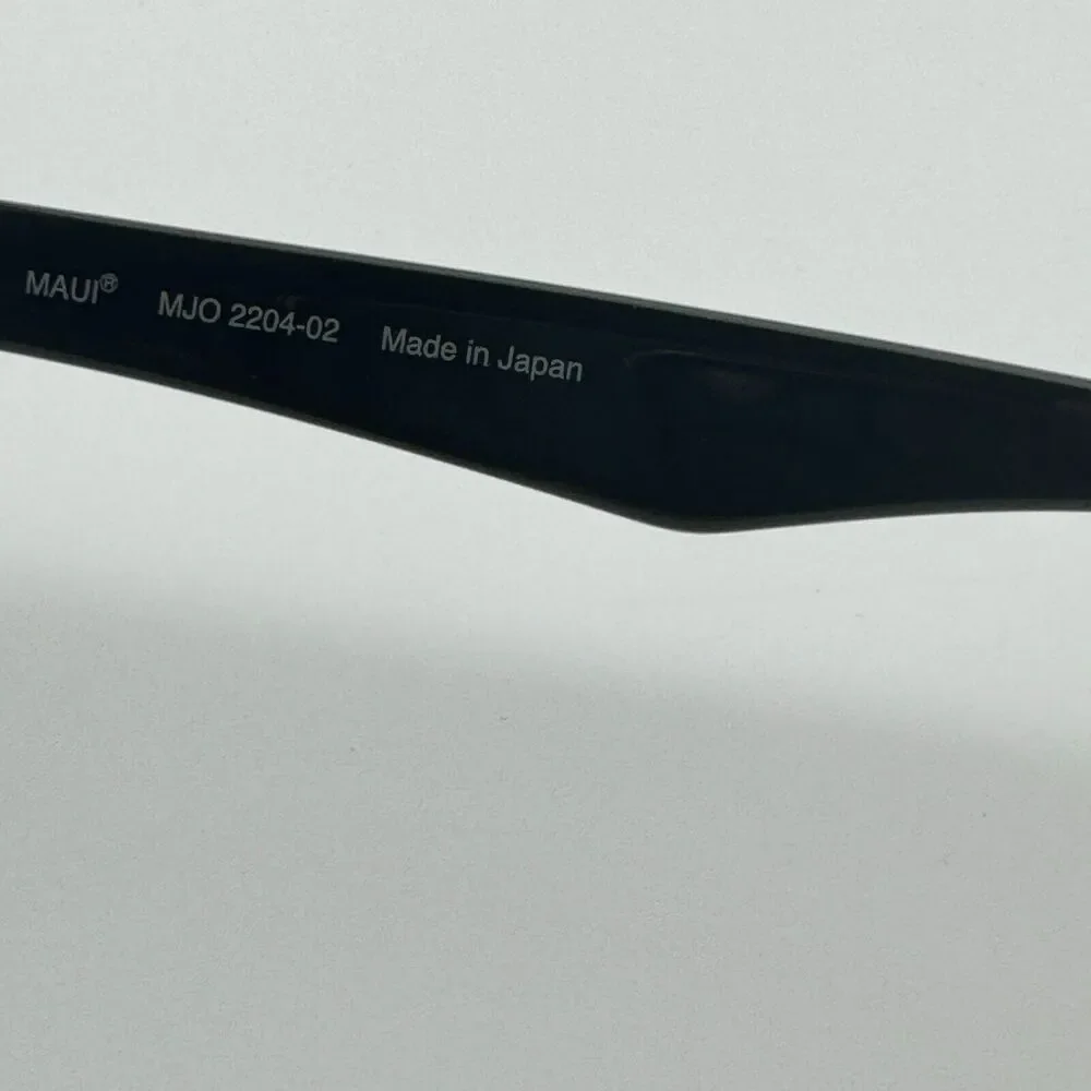 Maui Jim Eyeglasses Frames MJO2204-02 Black Rectangular Full Rim 53-17-143 12324